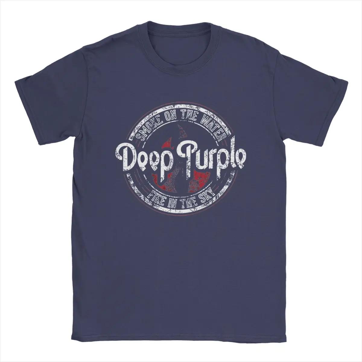Comfortable season Dieppaars T-shirt voor heren, nieuwigheid, 100% katoenen T-shirt, ronde kraag, korte mouwen, cadeau-idee, kleding XL
