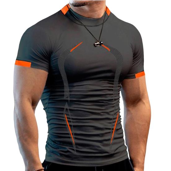 Tianshan Chique 3D-snijsportkleding Ademend heren Gym Sport T-shirt Dagelijks kledingstuk Fitness T-shirt 3XL