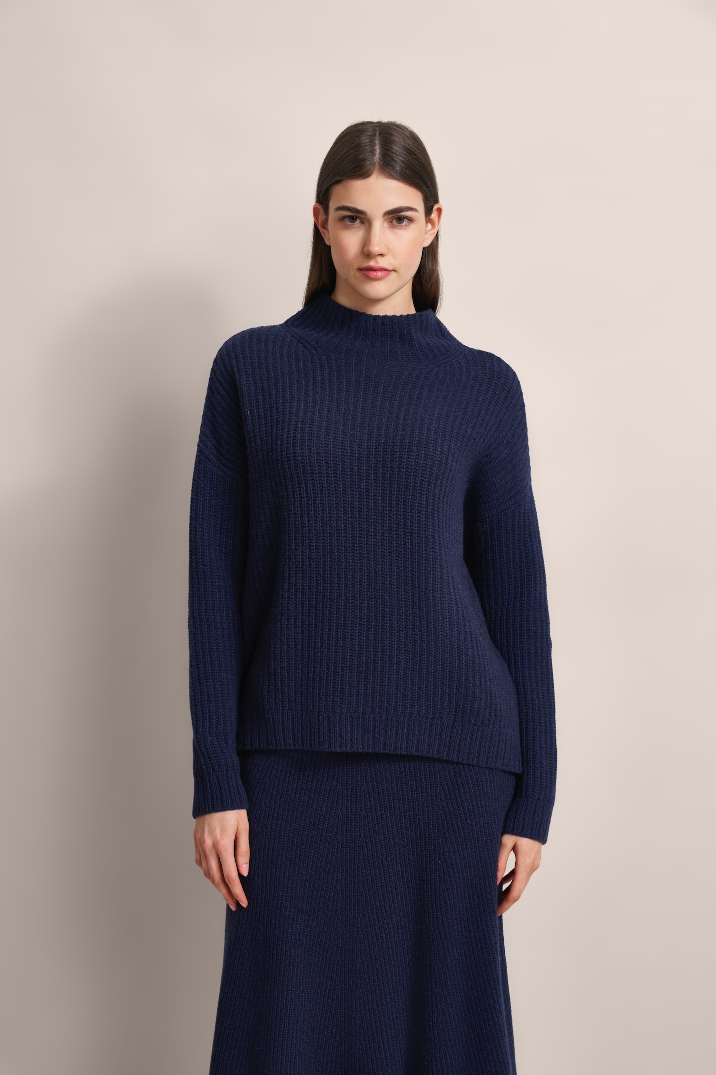 Bugatti Trui met ronde hals met lichte turtleneck