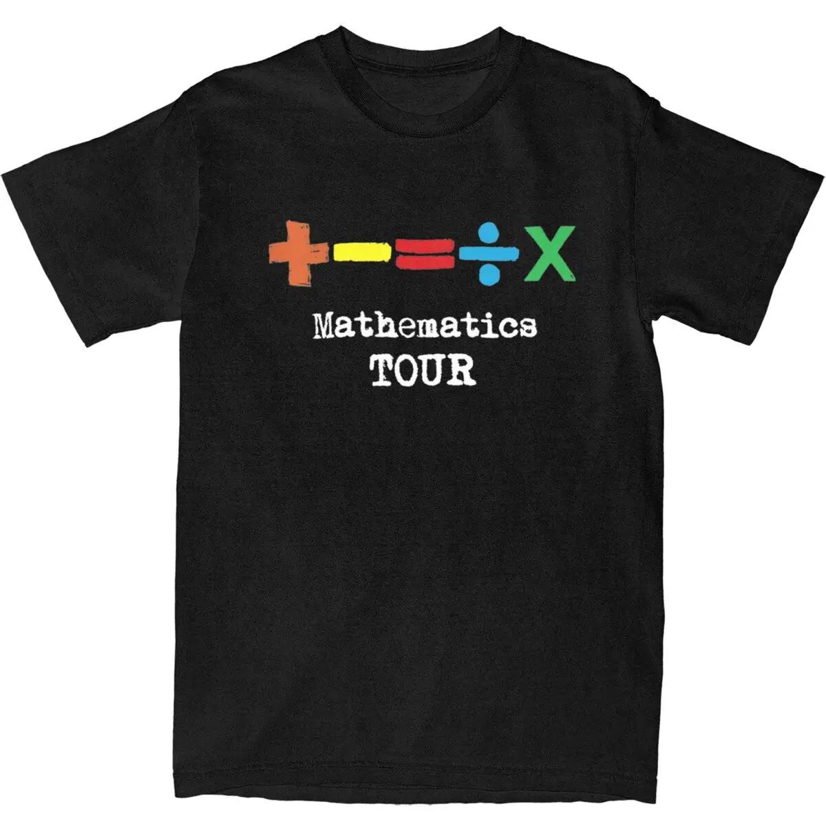High end pure cotton short sleeved T-shirt The Mathematics Tour T-shirt Strand Ed Sheeran Vintage T-shirts Katoen Hip Hop T-shirt Voor Mannen Korte Mouwen Casual T-shirts M