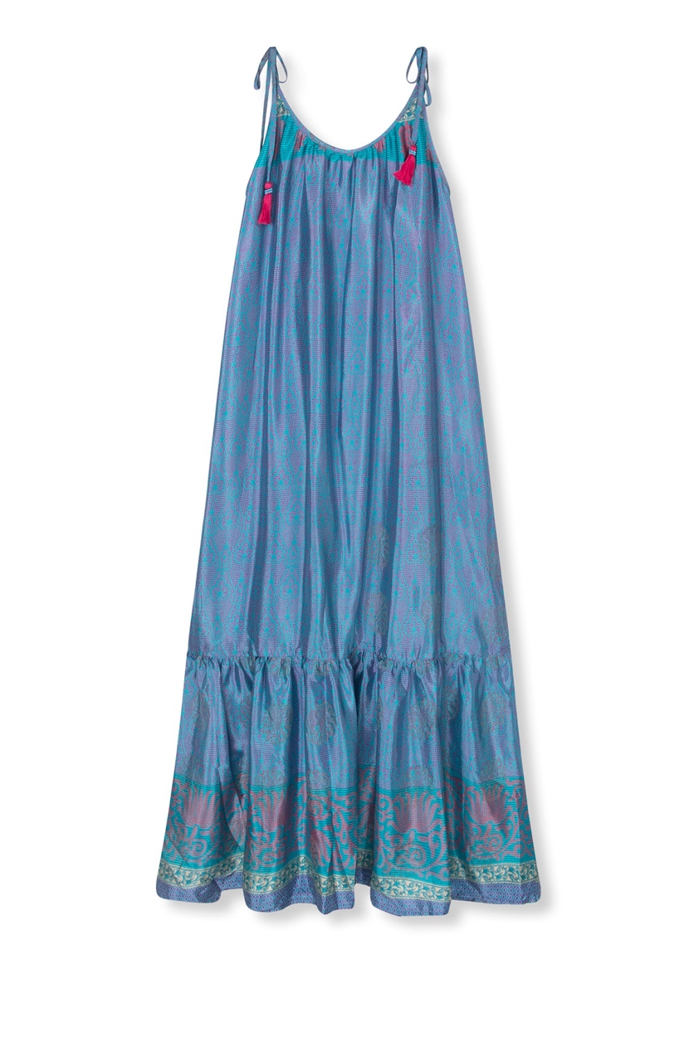 El.résidu Damen vegan Kleid Myra Hellblau