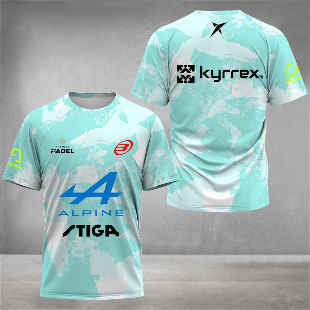 Etst 003 Mode Kleurrijke Bedrukte Tennis T-shirt Heren Zomer Heren Padel Kleding Hoge Kwaliteit Outdoor Badminton Hardlopen Sport T-shirts 2XL