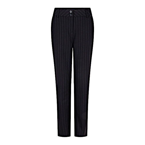 Red Button Broek srb4703 diana punta pinstripe black