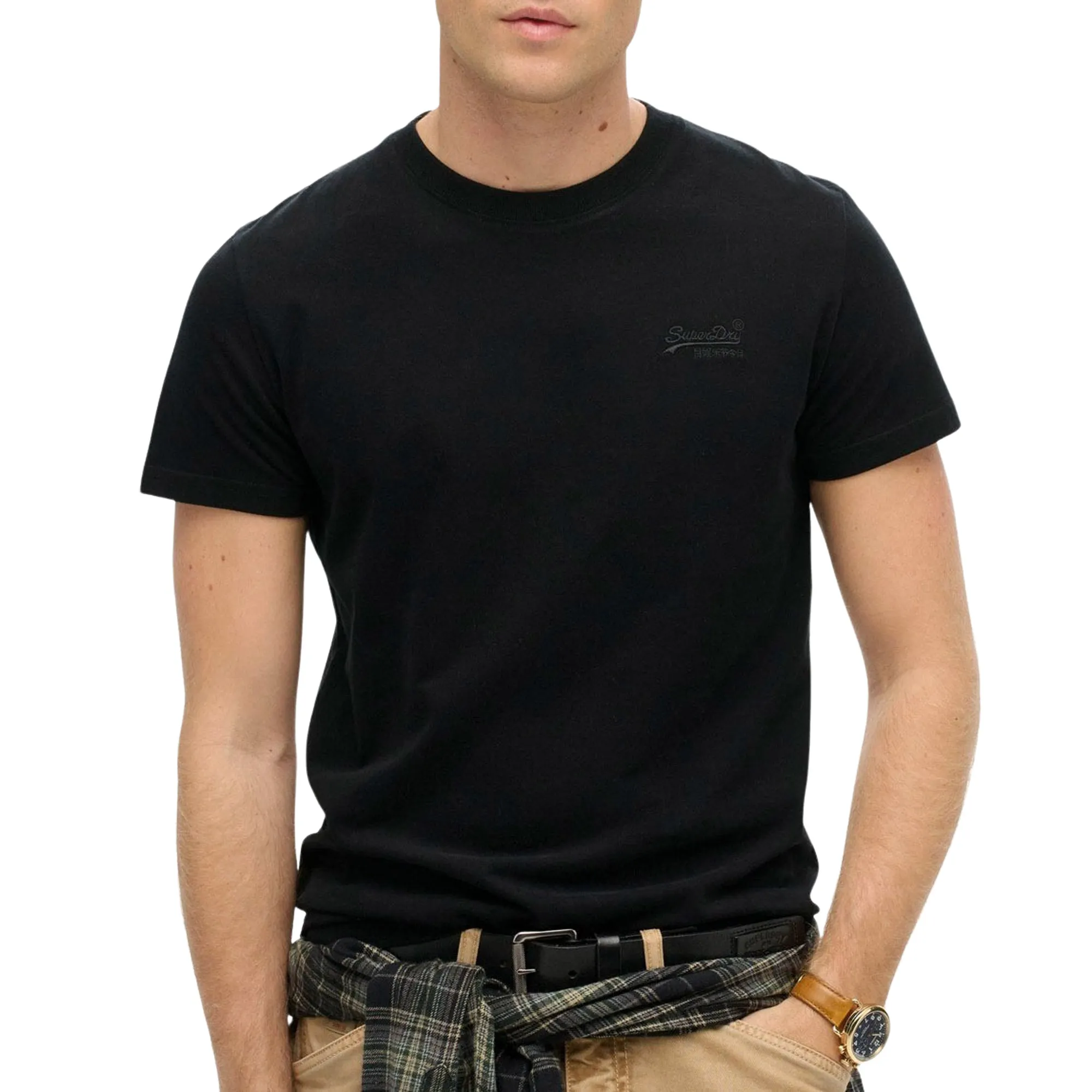 Superdry Shirt met ronde hals Vintage Logo Emb Te