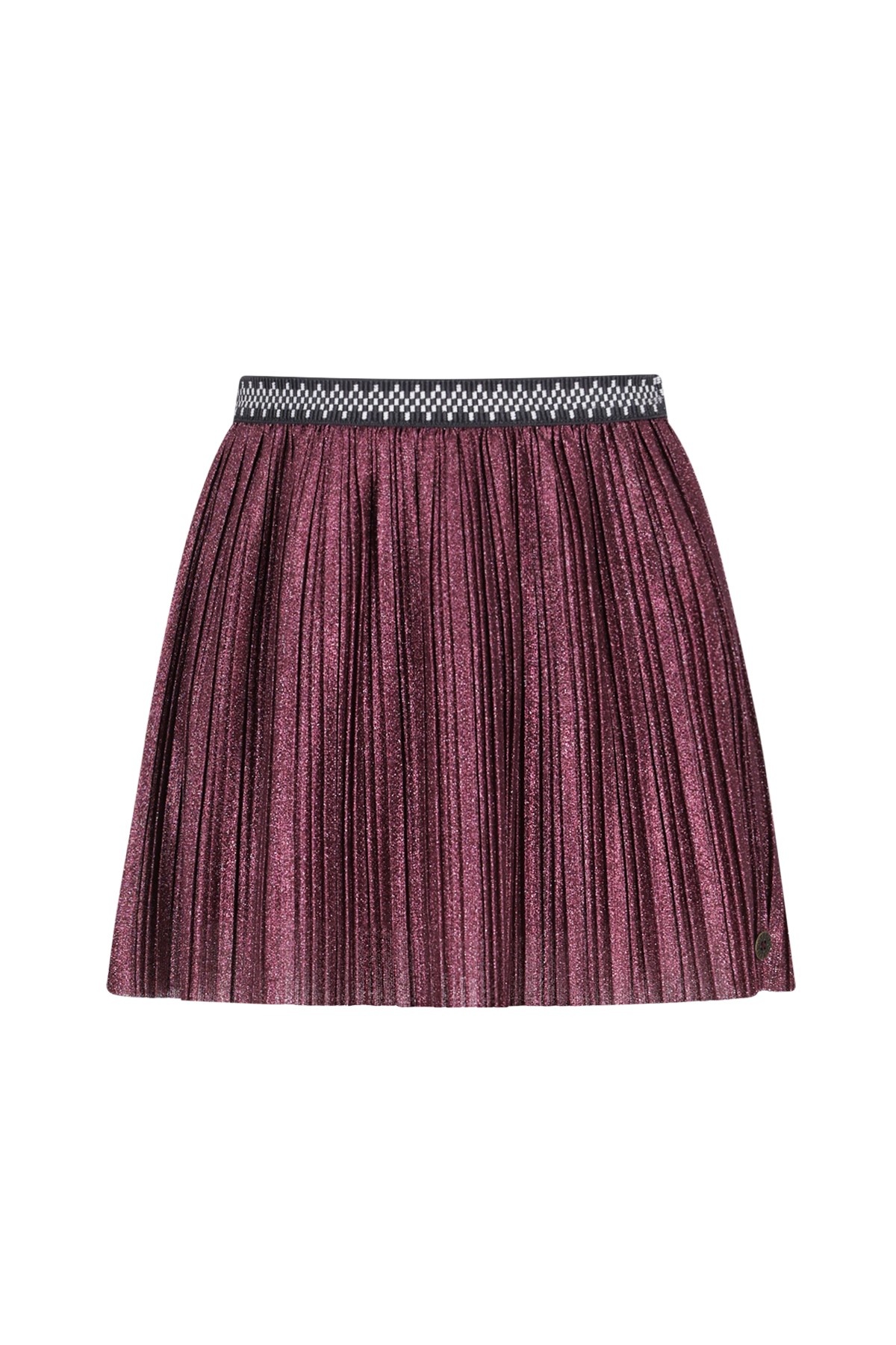 Like Flo winter plisse rok meisjes - rood - Solly - glitter
