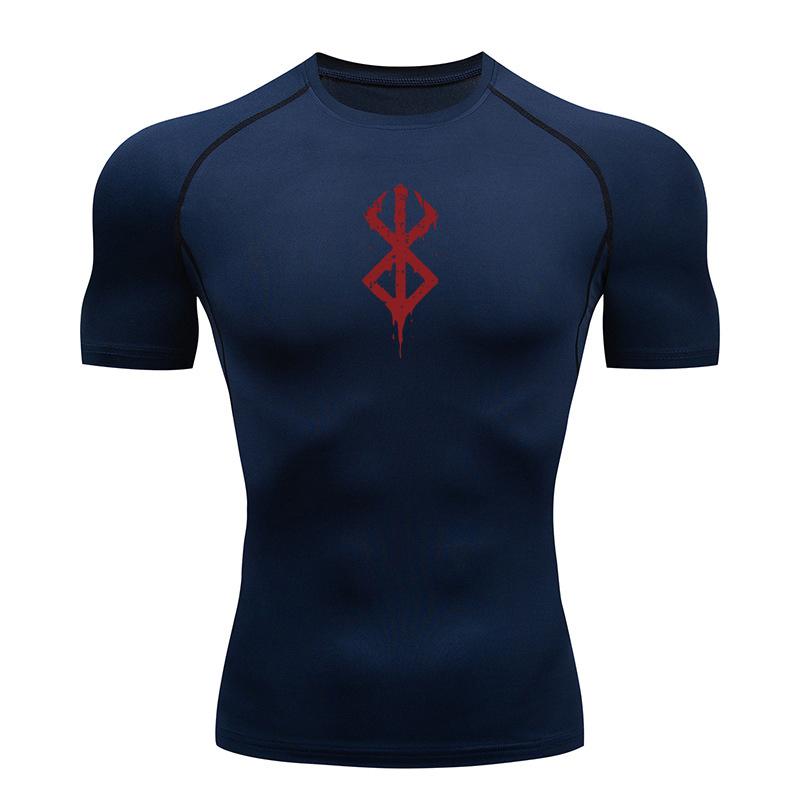 Kukebang Anime Berserk Guts heren compressieshirt Fitness Sport Running Tight Gym T-shirts Tops Tee Zomer M