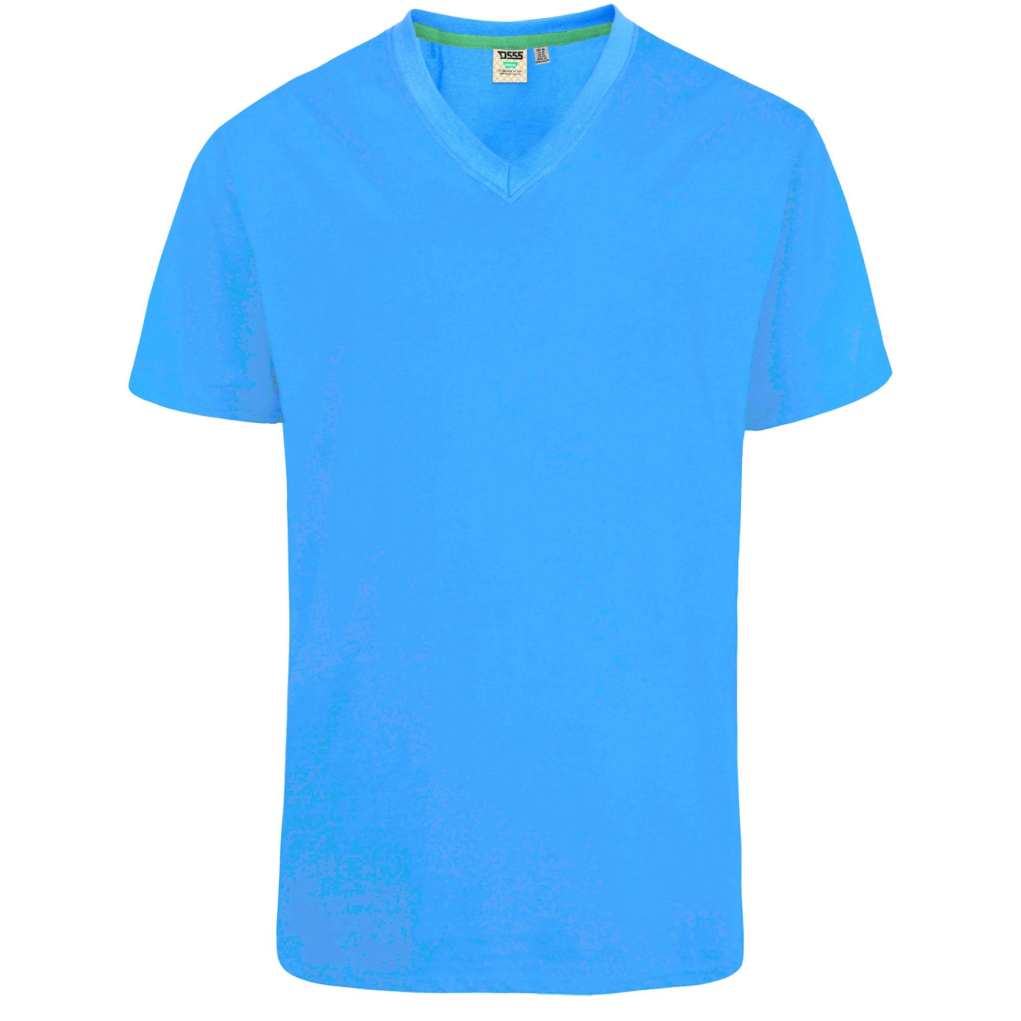 Duke Mens D555 Signature 2 V Neck T-Shirt XL blauw