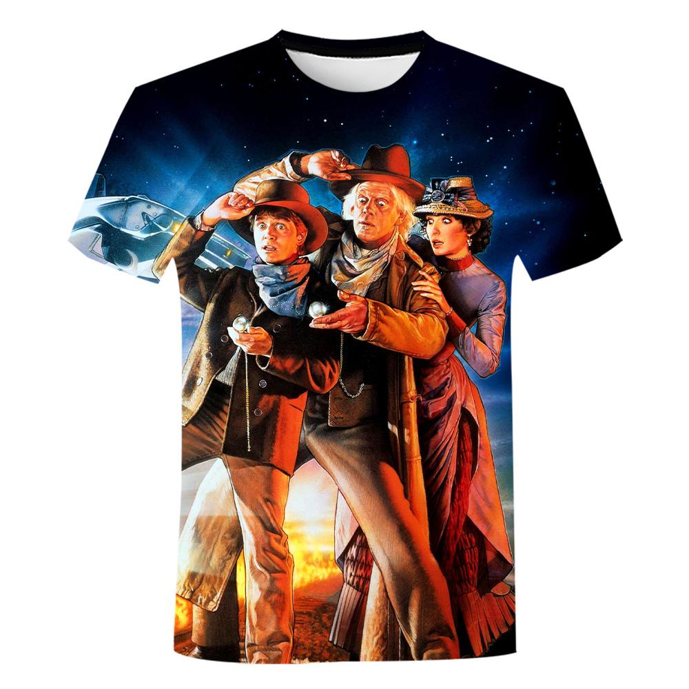 Baibao QIQI Terug Naar De Toekomst 3D Print T-shirts Kinderen Jongens Hip Hop Tee Tops Nieuwe Mannen Vrouwen Mode Casual T-shirt zomer Mannen T-shirt S
