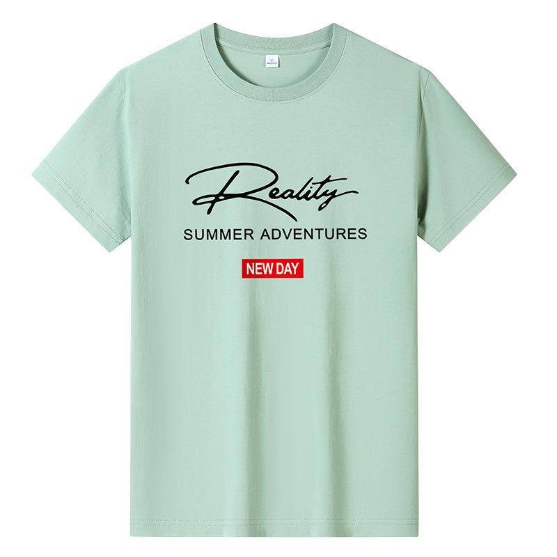Bistrota Groot formaat puur katoenen heren T-shirt met korte mouwen voor jongens XXXL