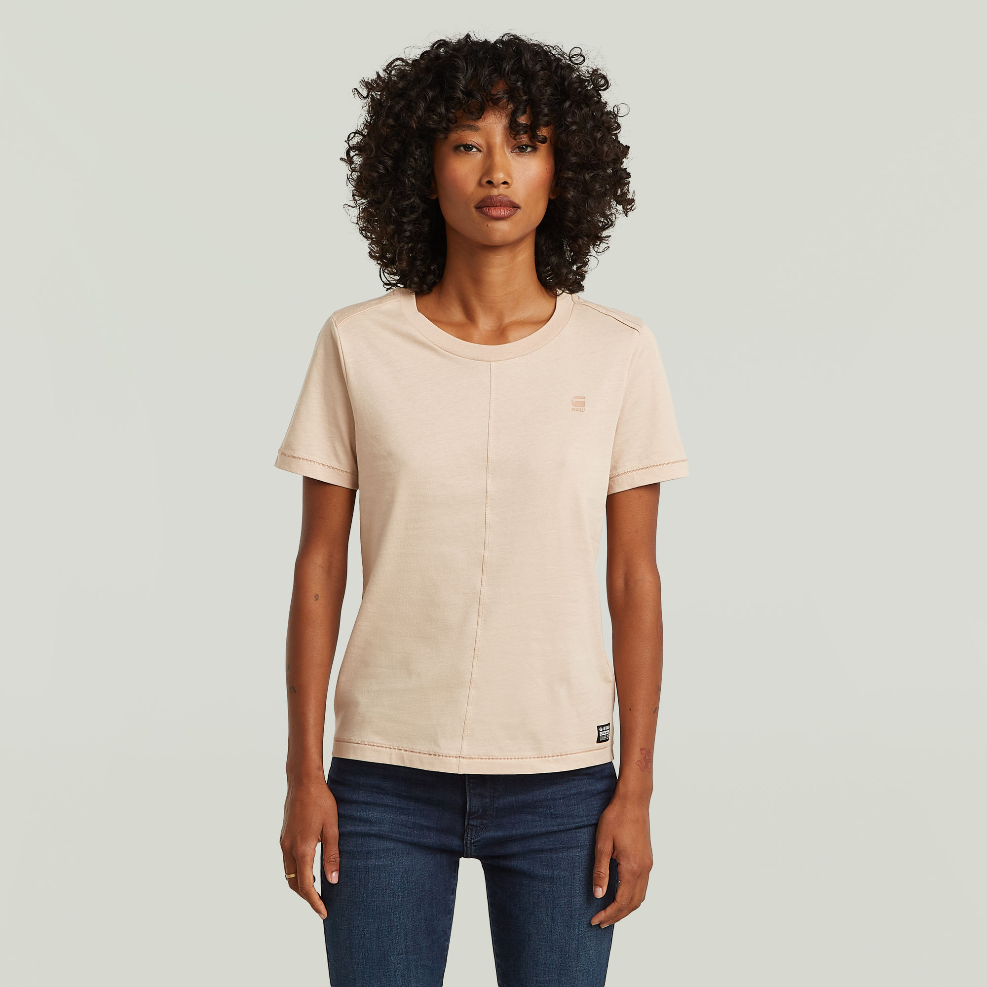 G-Star RAW Front Seam T-Shirt - Roze - Dames