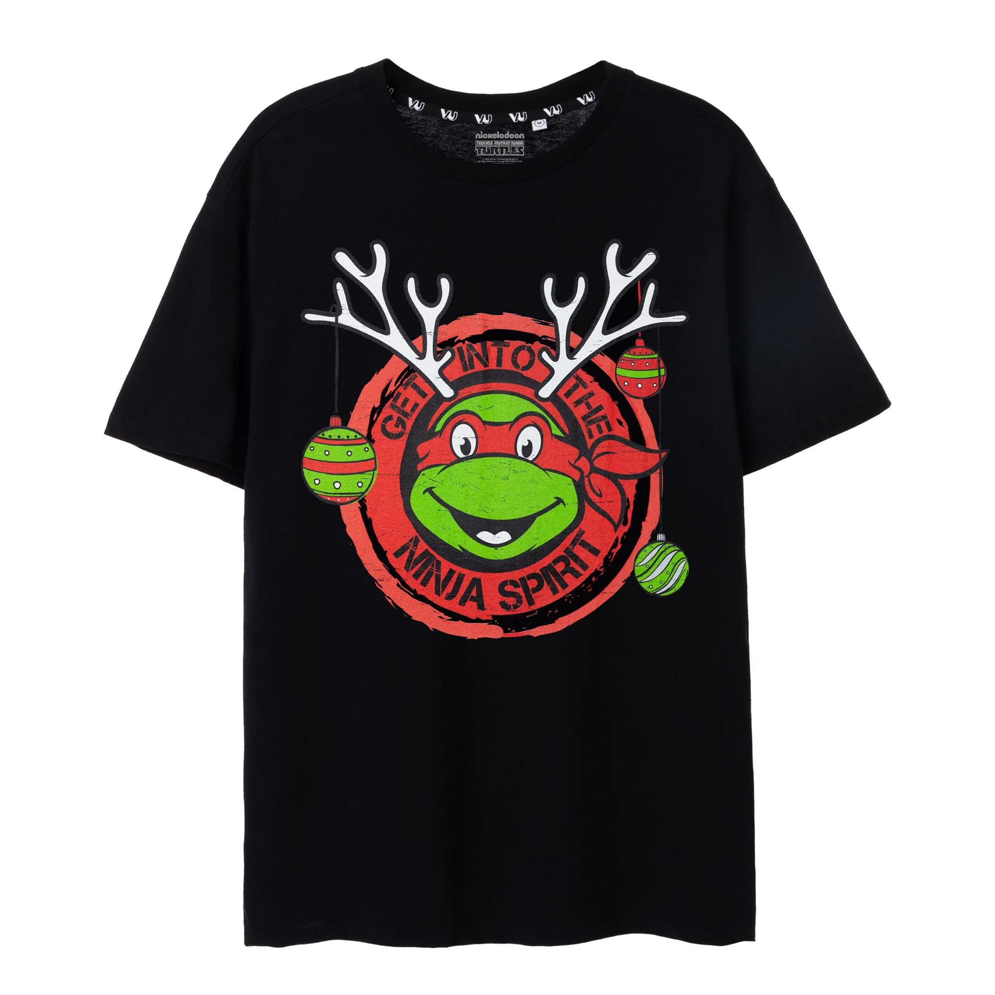 Teenage Mutant Ninja Turtles Heren Get In The Ninja Spirit T-shirt met korte mouwen XXL zwart