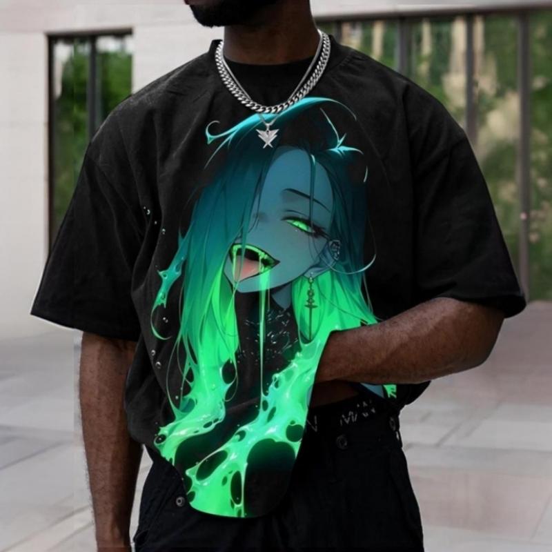 Bobby 2 Heren T-shirt 3D-animatiekarakterprint Korte mouw T-shirt voor heren Mode Straat Man Kleding Losse oversized T-shirt Top S