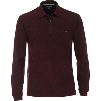 Casa Moda T-shirt  Polo LS Bordeaux Rood