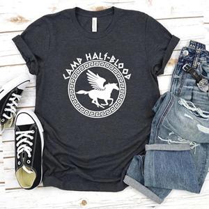 Bicheng Kamp Half Bloed T Shirts Fall Training Camp Spel Tshirt Halloween Magische Gift Percy Jackson Shirt Unisex T-shirts Harajuku Tees XL