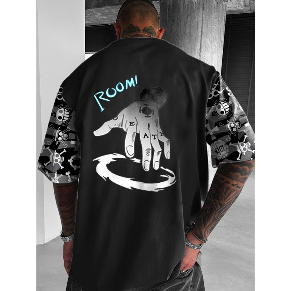 Xr 01 Zomer Anime High Street Oversize T-shirt 3d Print Heren T-shirt Hip Pop Korte Mouw Retro Street T-shirt Voor Heren XL
