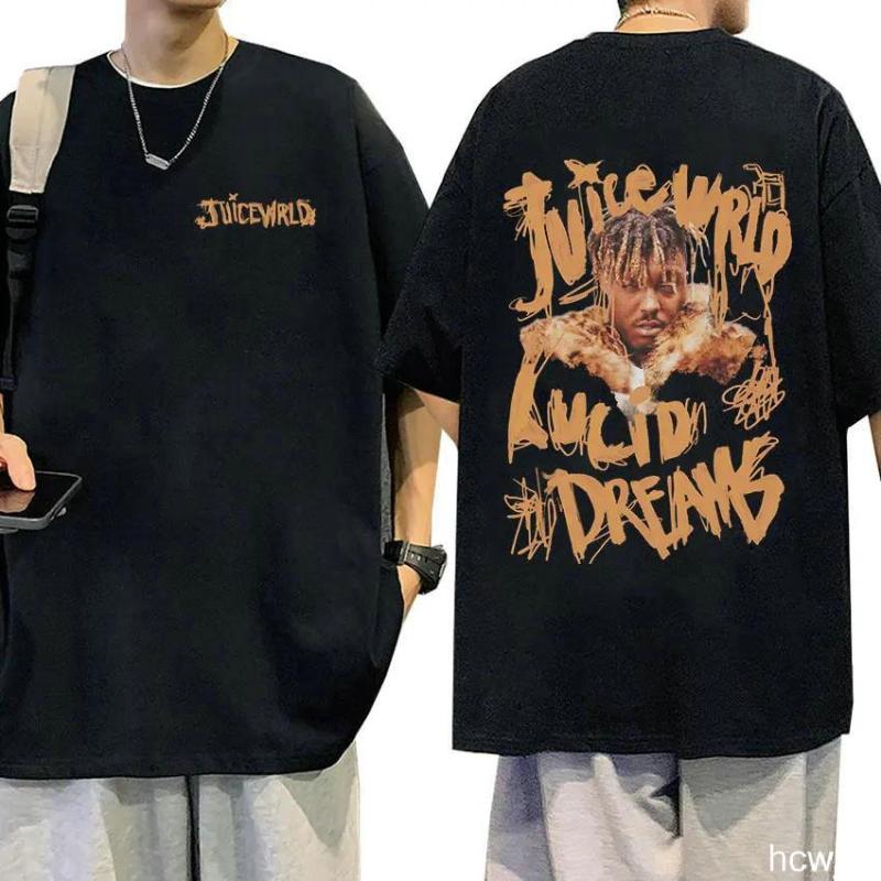 The second face a man Rapper JUICE WRLD klassiek T-shirt met korte mouwen en print L