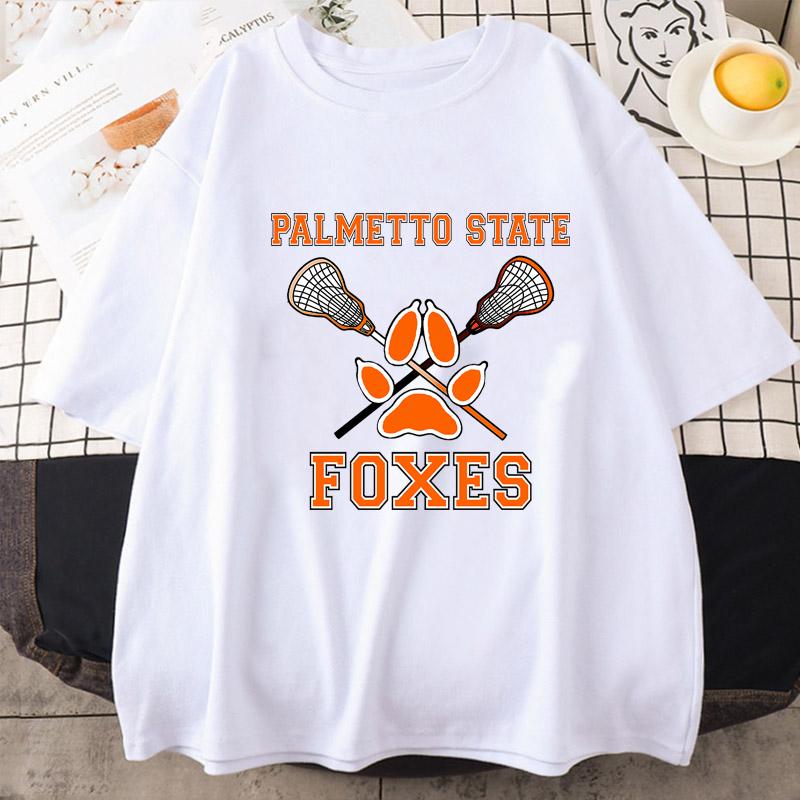 Limindong Palmetto State Foxes T-shirts Heren Katoen Alles voor het spel Nora Sakavic T-shirt Grappig O-hals Casual Korte Mouw T-shirt Tops M