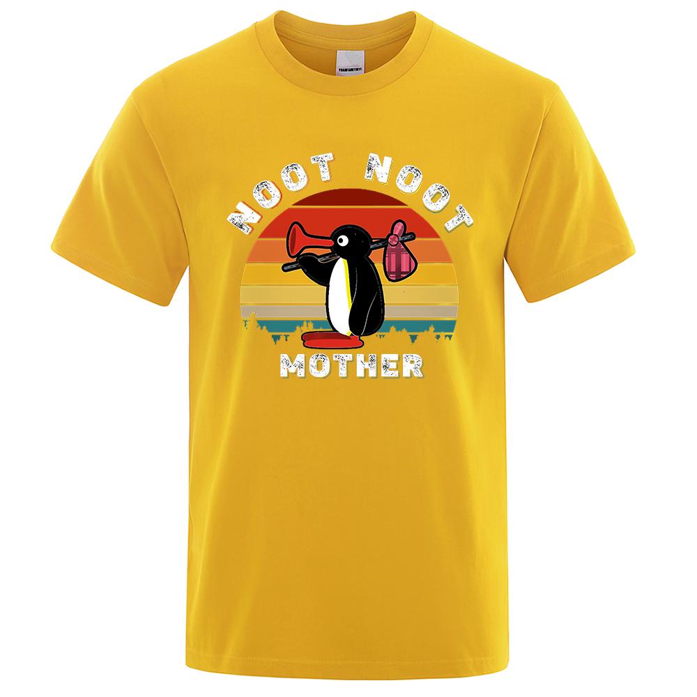Boutique sports suit series 2 Noot Noot Pingu Retro Grappige T-shirts Heren Oversized Esthetisch Ulzzang Schattige Grafische T-shirts Katoen Ademend 3XL