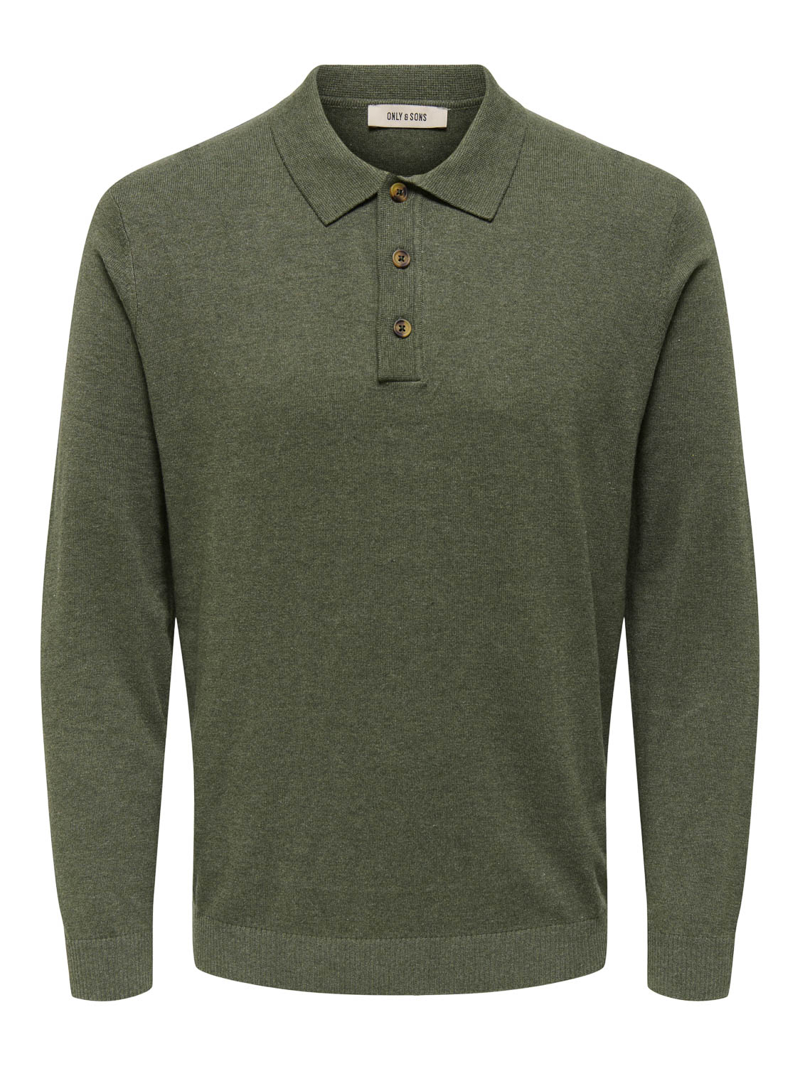 Only and Sons Onsloui Reg 12 Ls Mel Polo Knit Noo: