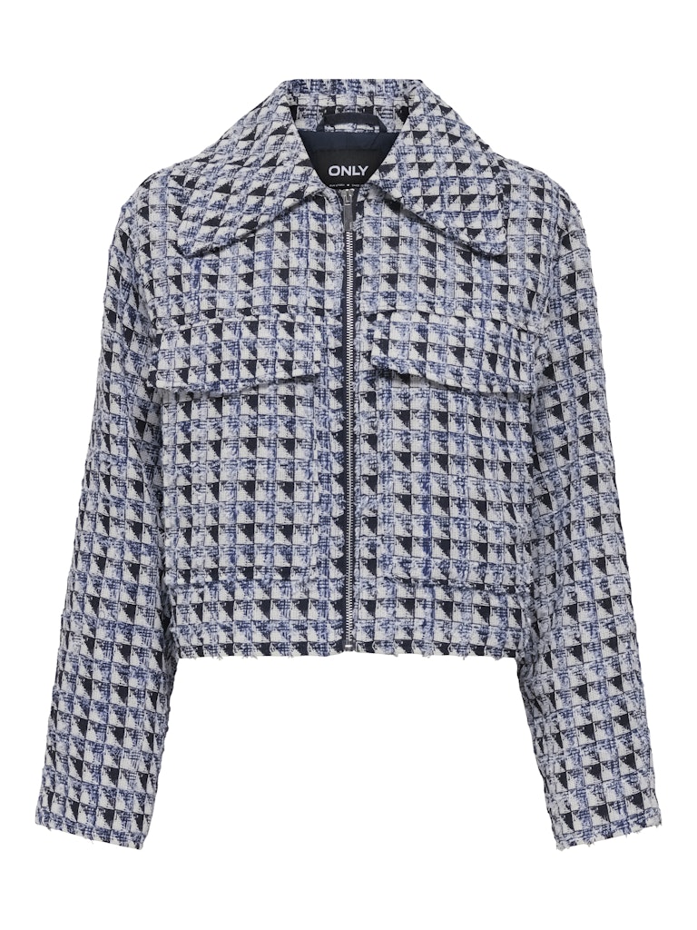 Only onldafne life zip boucle jacket cc 15349257 cloud dancer