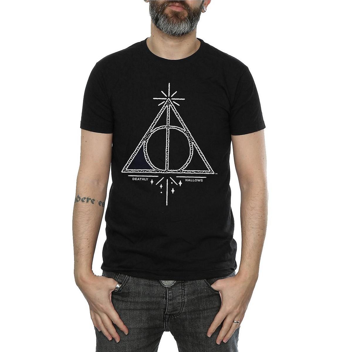Harry Potter heren Deathly Hallows katoenen T-shirt L