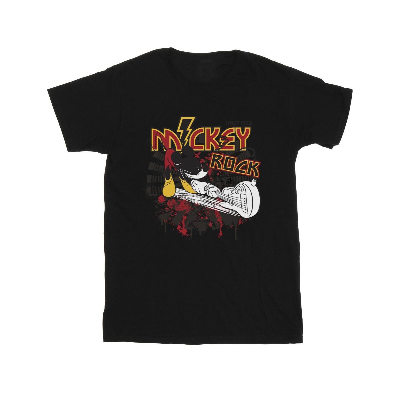 Disney Heren Mickey Mouse Smash Gitaar Rock T-shirt XXL
