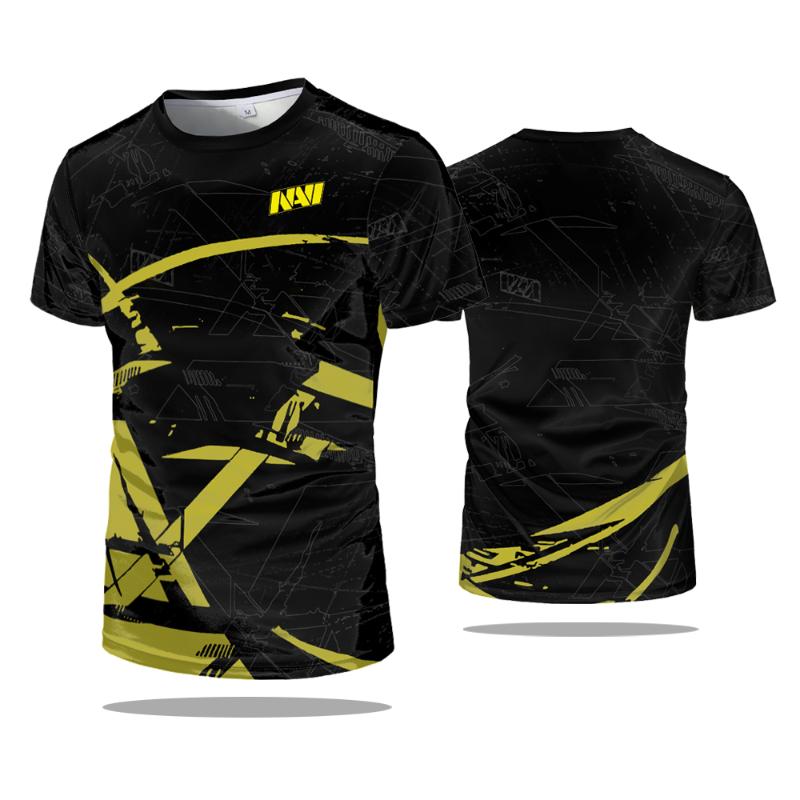 Bobby4 Casual Wear Men's Tees Esports CS GO Game Navi Team Uniform T-shirt Games Player Contest Kids Quick Dry Sports Training T-Shirts 2XL