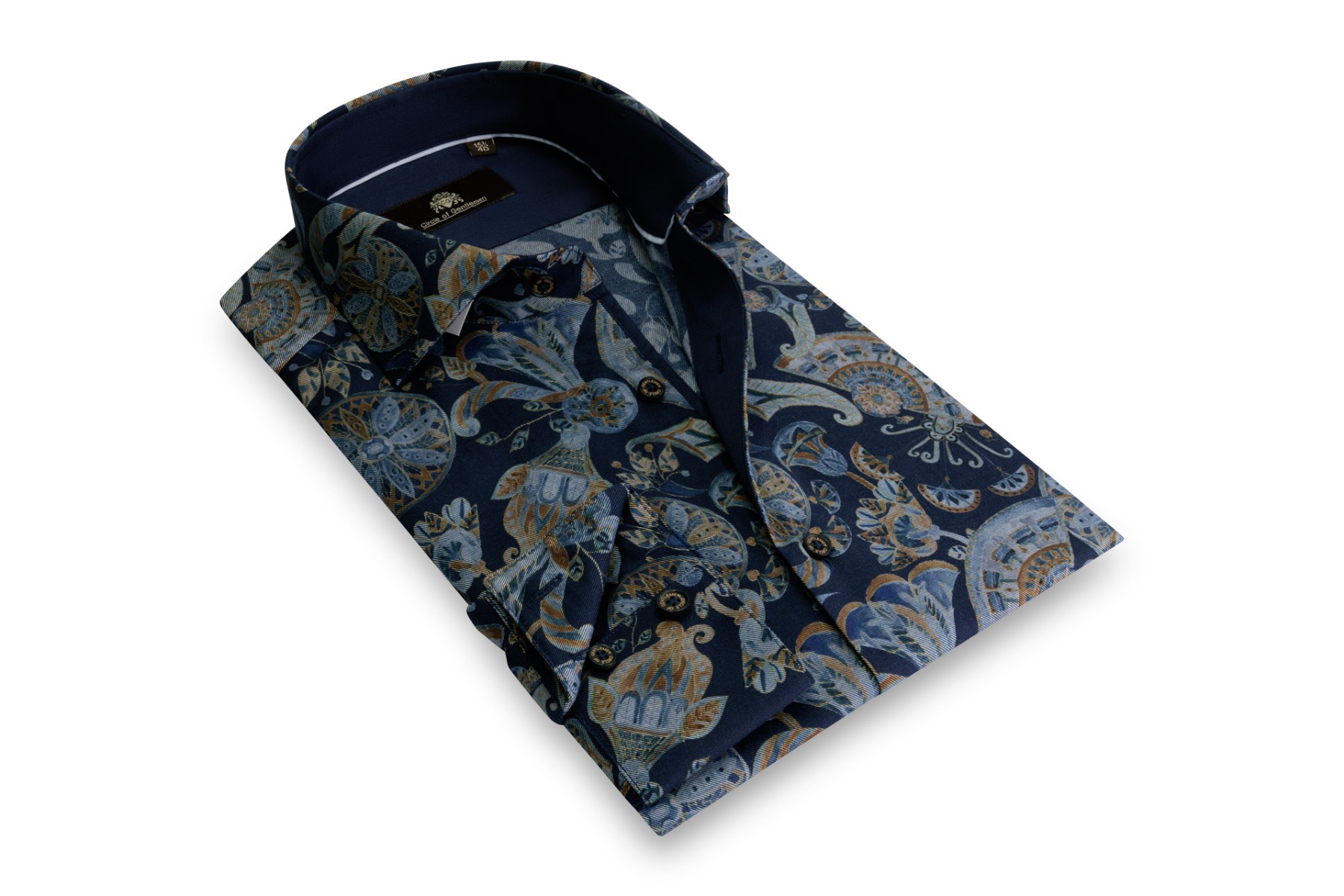 Circle of Gentlemen Natan vintage-paisley brushed touch shirt 100% co