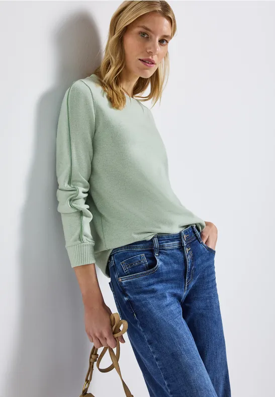 STREET ONE Gebreide trui LTD QR cosy Shirt