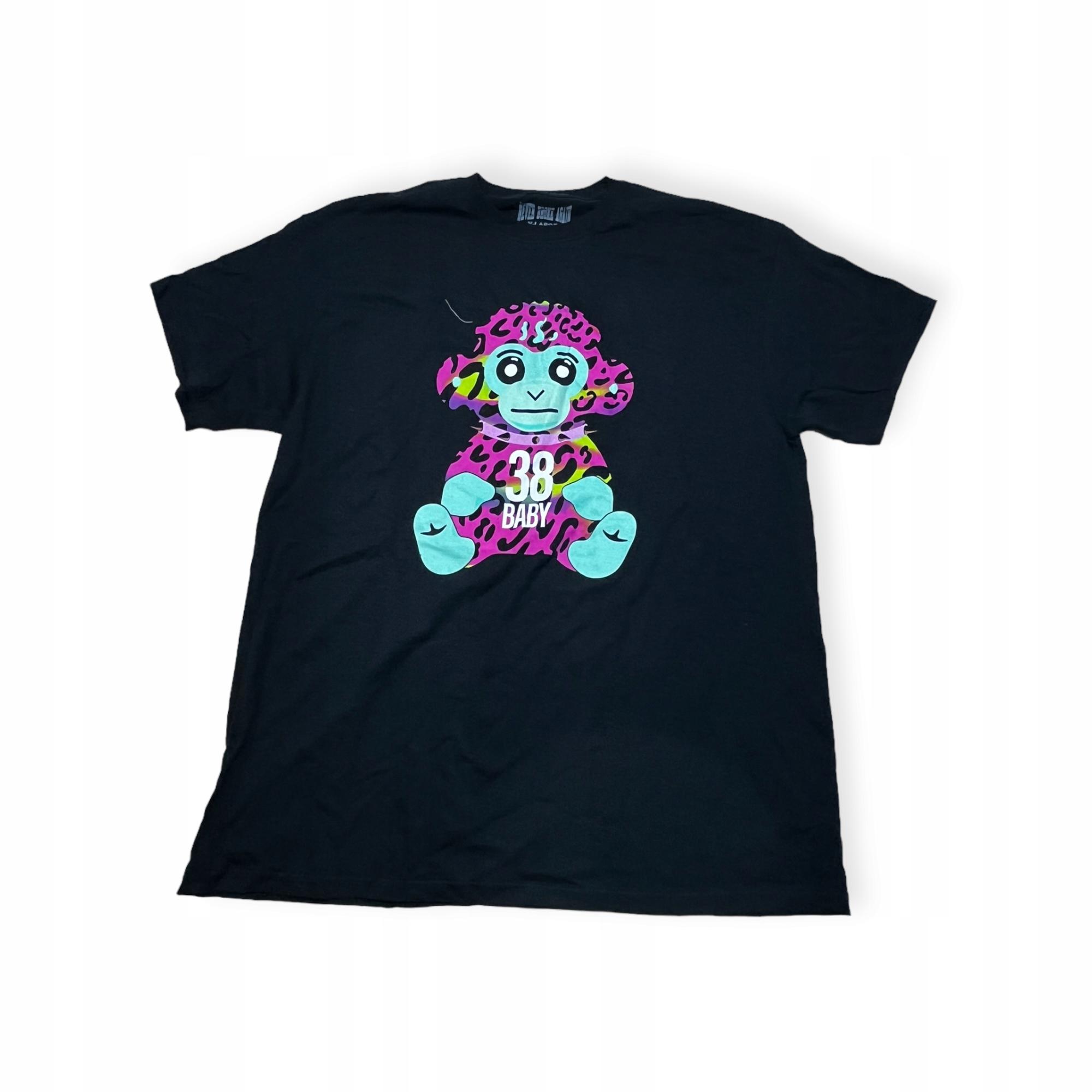 Outletup-clothes Koszulka T-shirt męski okrągły dekolt SPENCER'S nadruk XL