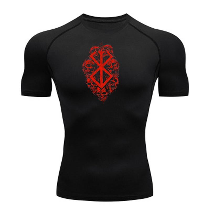 Clothing No.1 Anime Heren Compressie Shirt Fitness Sport Hardloop Tight Gym T-shirts Atletische Workout Snel Drogende Tops T-shirt Zomertop y2k XXL