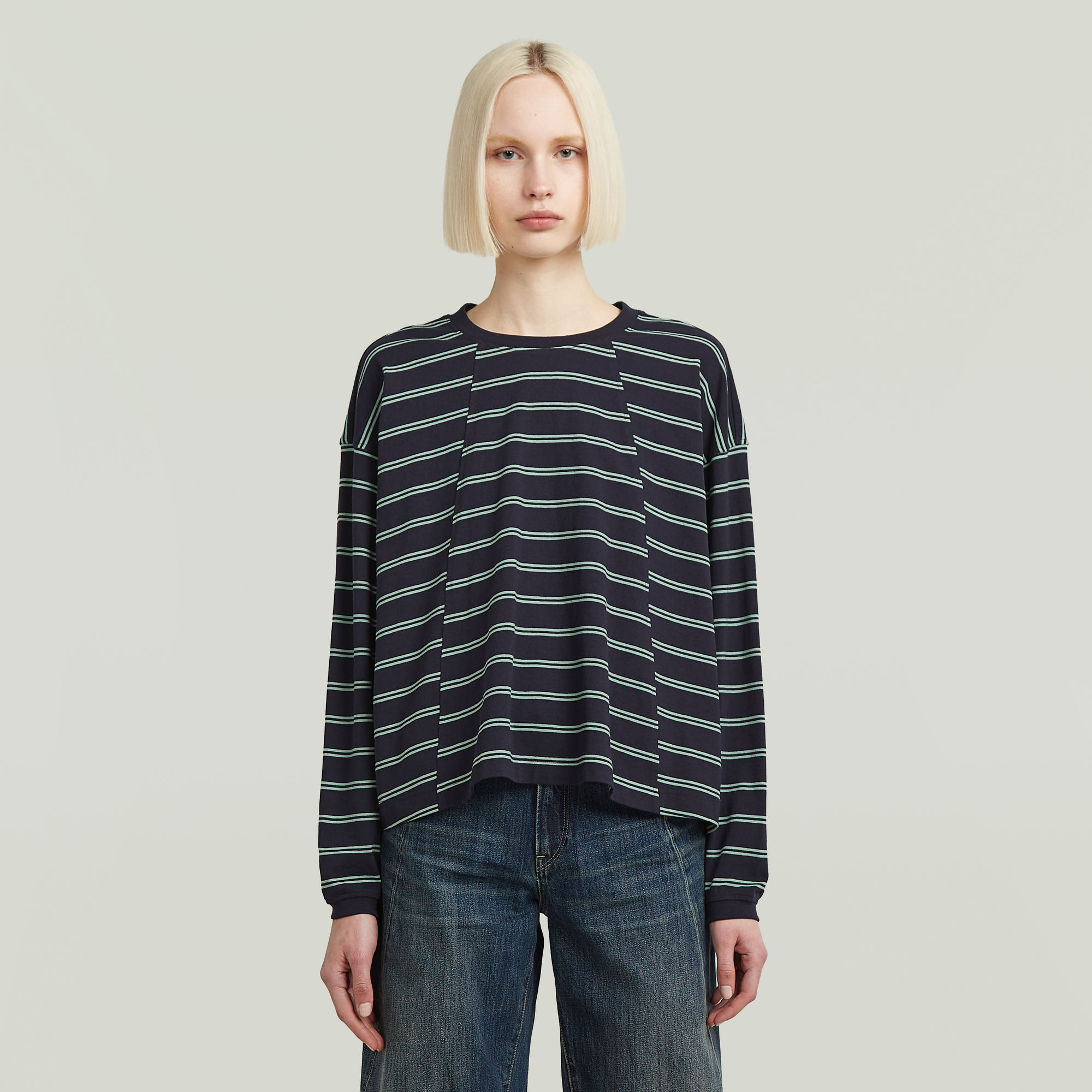 G-Star RAW A Line Stripe Oversized T-Shirt - Meerkleurig - Dames