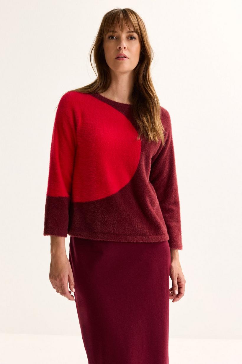 Mayerline Fluffy Colourblocking Trui