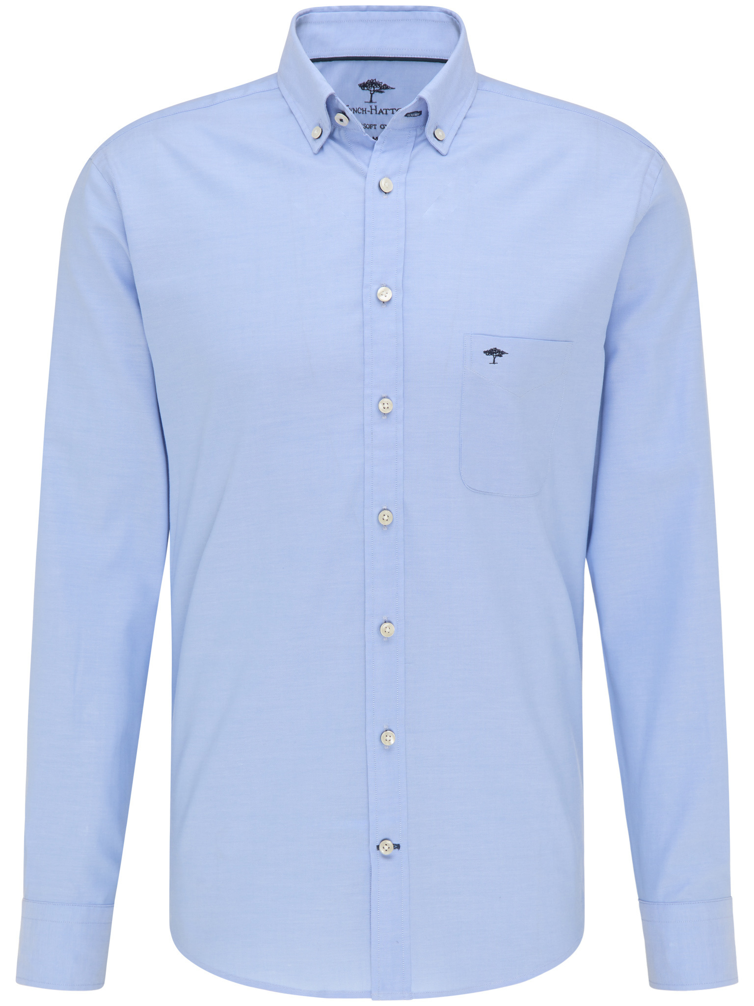 Fynch Hatton Overhemd Licht Blauw  