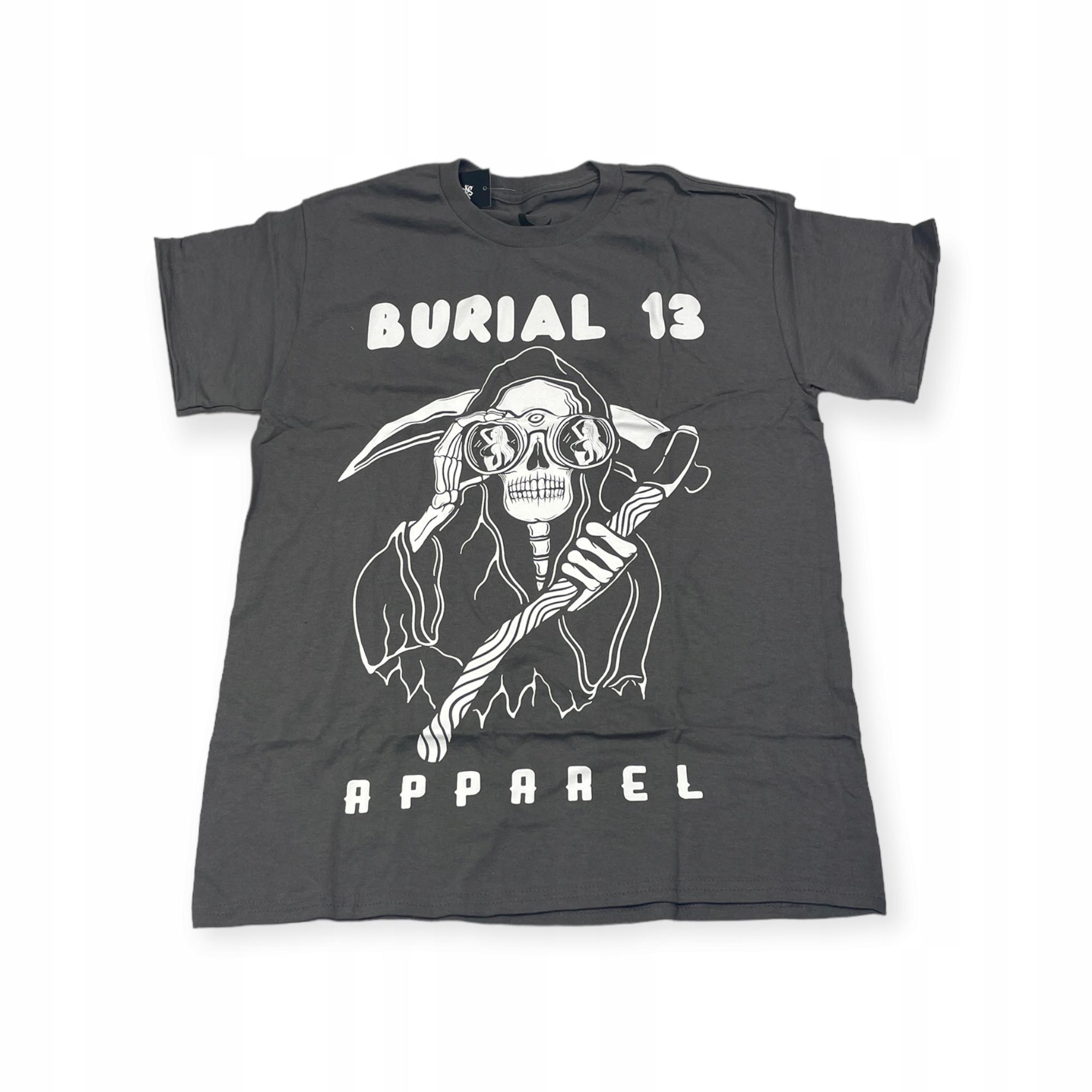 Outletup-clothes Koszulka T-shirt męski okrągły dekolt SPENCER'S NADRUK M