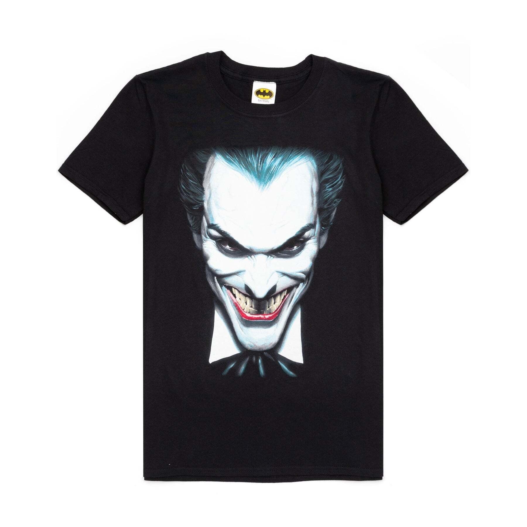 The Joker Face-T-shirt met korte mouwen voor heren M zwart