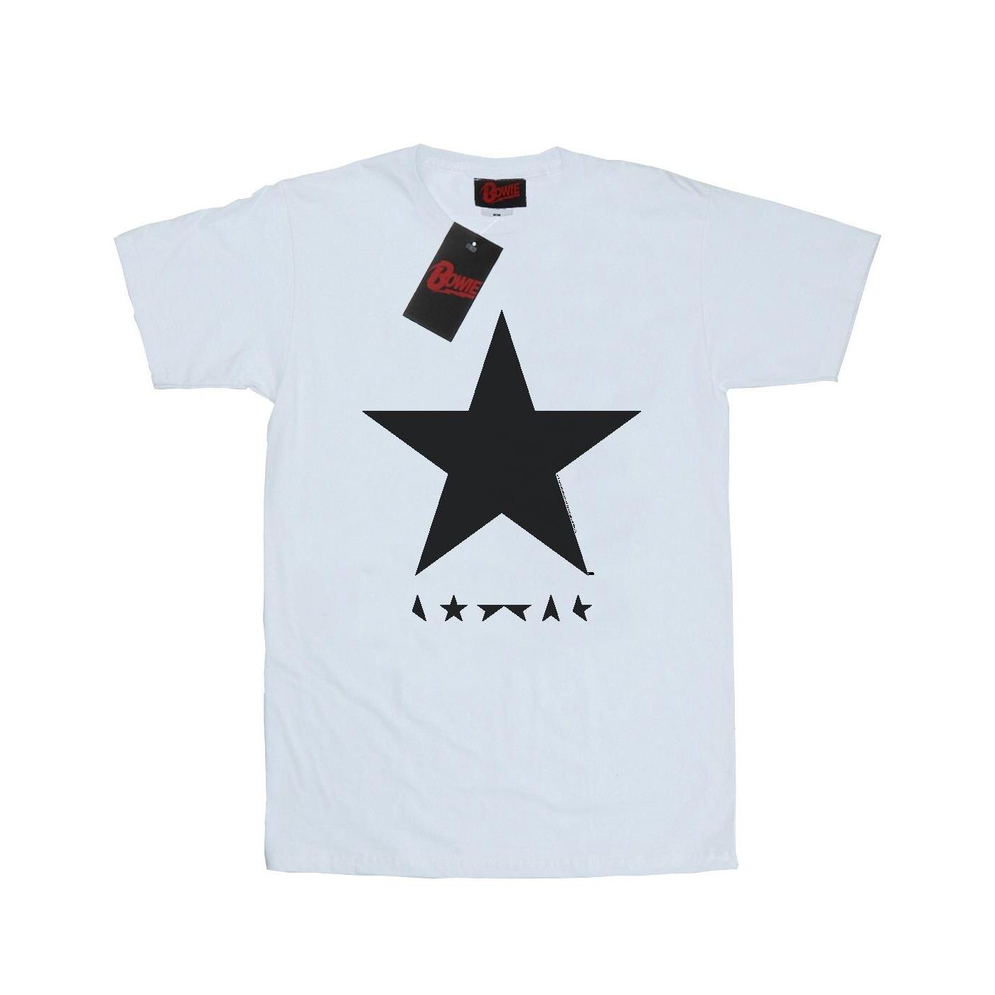 David Bowie Heren T-shirt met sterlogo L wit