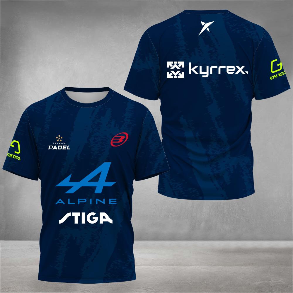 Etst 003 Mode Kleurrijke Bedrukte Tennis T-shirt Heren Zomer Heren Padel Kleding Hoge Kwaliteit Outdoor Badminton Hardlopen Sport T-shirts M