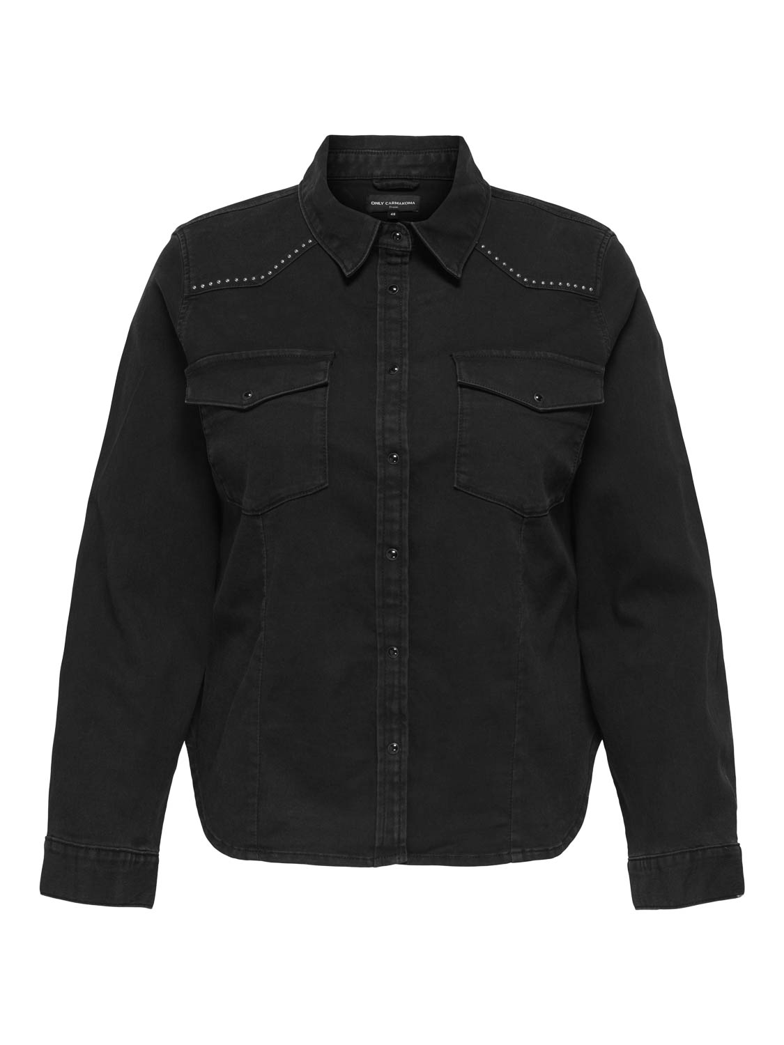 Carmakoma (Maatje Meer) Carsasia L/s Fit Stud Dnm Shirt Akm