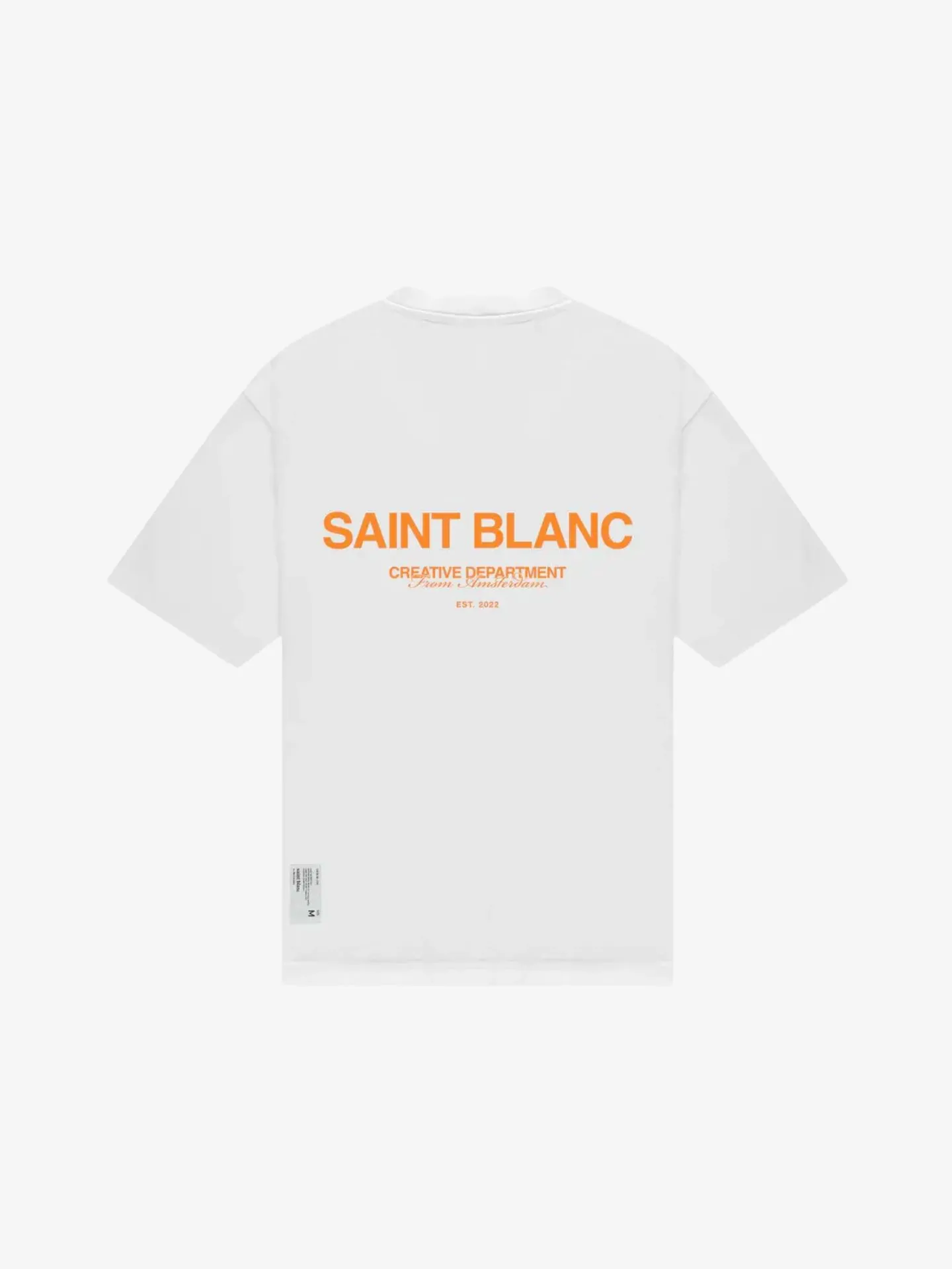 Saint Blanc Heren t-shirt no. 1 bright white abricot