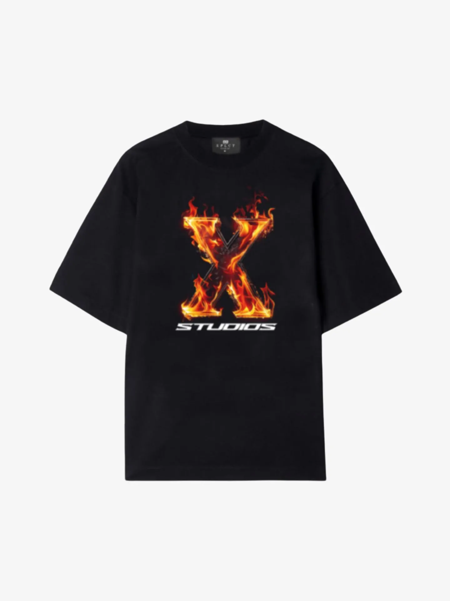 XPLCT Studios Heren t-shirt flame zwart