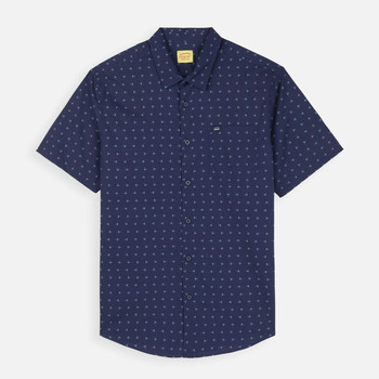 Oxbow Overhemd Lange Mouw  Microprint shirt met korte mouwen GEO