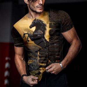 ETST WENDY Fierce Tiger Animal 3D Gedrukt Herenmode T-shirts Zomer Ronde Hals Grote Maat Korte Mouw Oversized T-shirts Tops tees 6XL 3XL