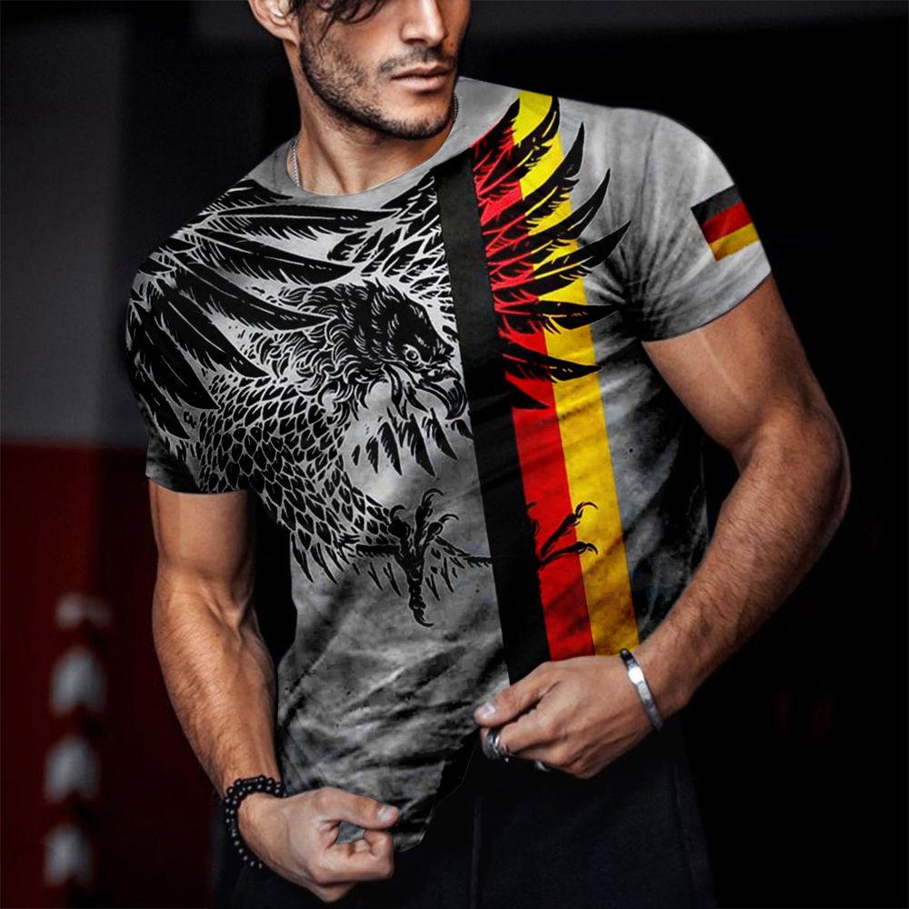 ETST WENDY Fierce Tiger Animal 3D Gedrukt Herenmode T-shirts Zomer Ronde Hals Grote Maat Korte Mouw Oversized T-shirts Tops tees 6XL S