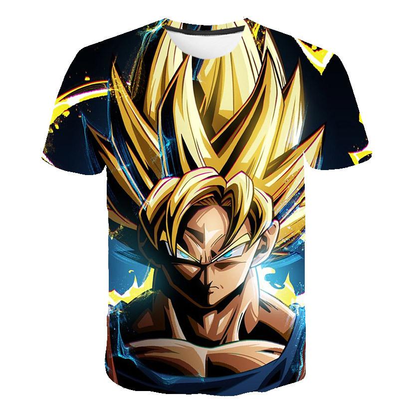 SDS003 Anime Vegeta T-shirt Dragon-Balls T-shirts Heren T-shirt Klassieke Herenkleding Harajuku Grafische Bedrukte Kleding Zomer Tops Tees L