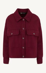 The Musthaves Soft Jacket Met Klepzakken Burgundy