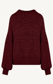 The Musthaves Soft Oversized Trui Burgundy