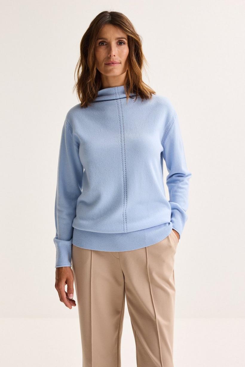 Mayerline Trui Met Optaande Kraag