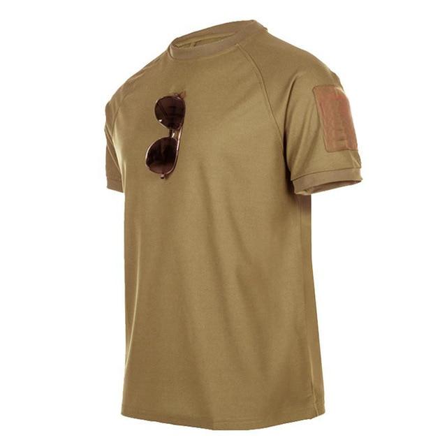RC BAG Tactische T-shirts Heren Sport Outdoor Militaire Tee Sneldrogend shirt met korte mouwen Wandelen Jacht Army Combat Herenkleding Ademend M