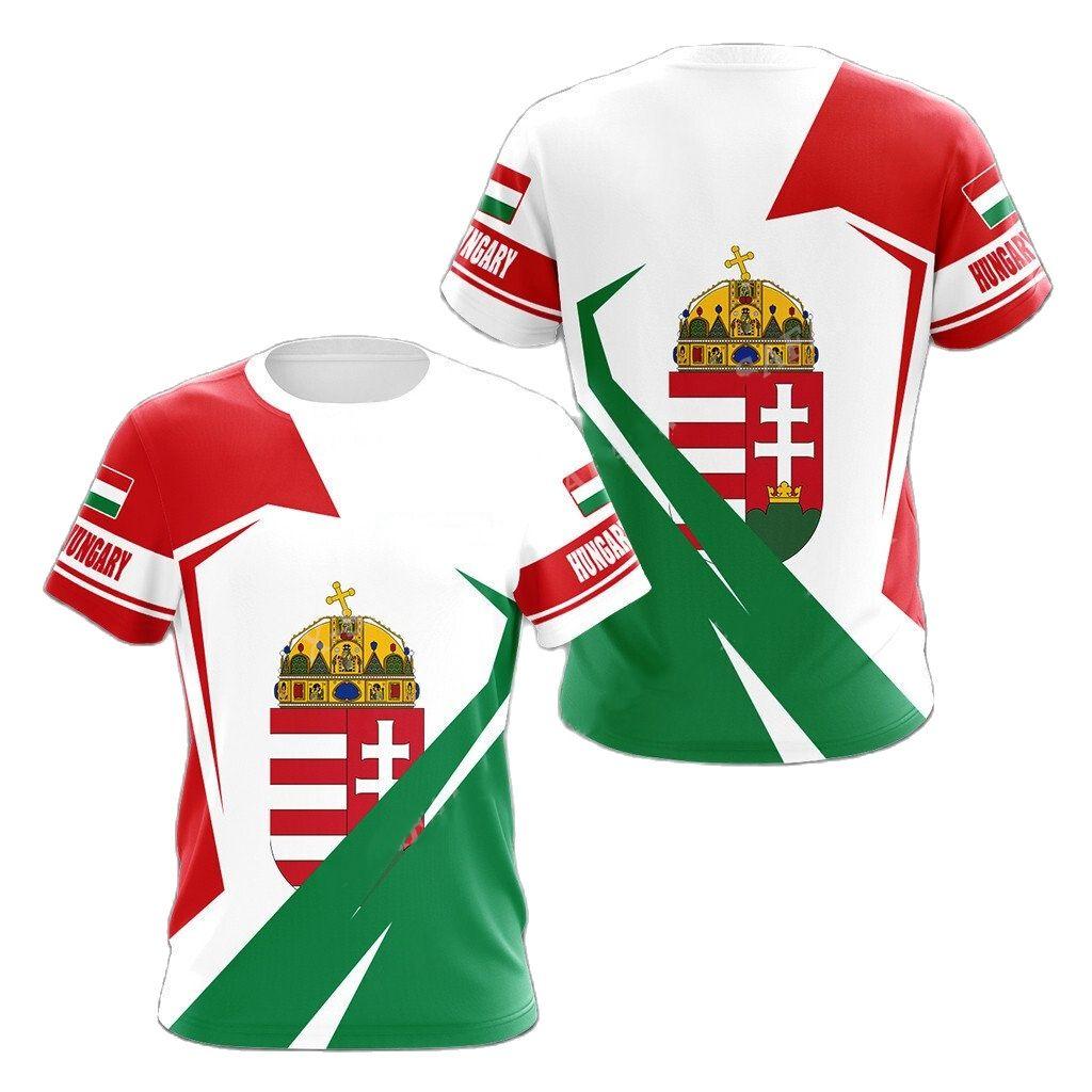 Bobby 2 Hongaarse Heren T-shirt Veteraan Soldaat Ronde Hals Korte Mouw Top Hongaarse Vlag Print Oversized Cool Herenkleding Camisa 4XL